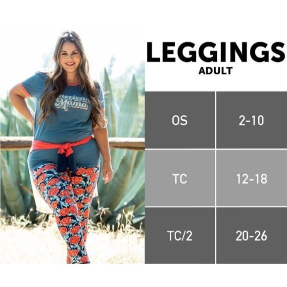 LuLaRoe Leggings Navy Blue with Gold Orange Feathers Peacock Ostrich One Size OS - Picture 5 of 6